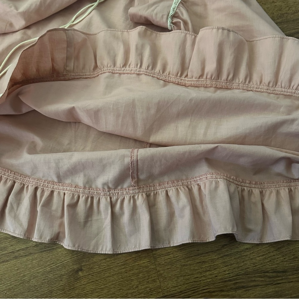 Gunne Sax by Jessica vintage Pink Lace-Trimmed midi Skirt cotton size 9 - Picture 5 of 11